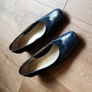 Salvatore Ferragamo Lipari Crocodile Leather